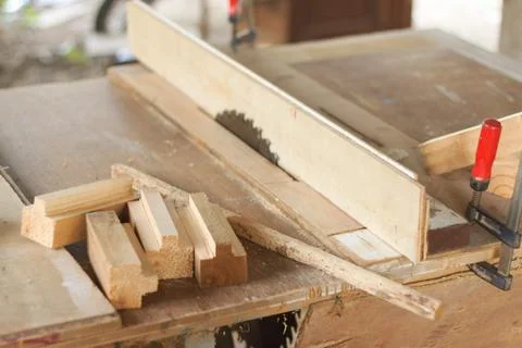 Carpenter workspace Stock Photos