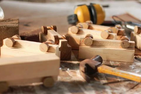 Carpenter workspace Stock Photos
