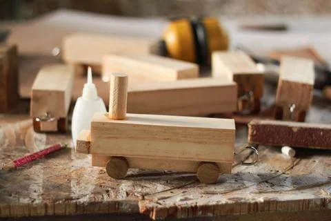 Carpenter workspace Stock Photos