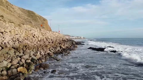 Carpenteria Beach Rocks 2 Stock Footage 154659945
