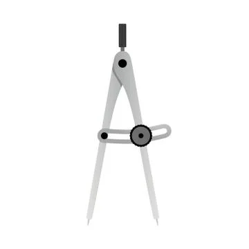 Carpenters compass divider Stock Illustration