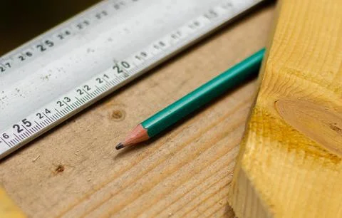 A Carpenters Tools, Ready for Action Stock Photos