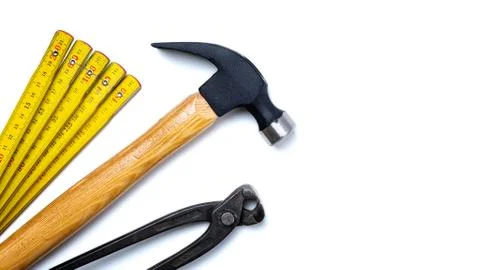 Carpenter's work tools. Carpentry. Stock Photos