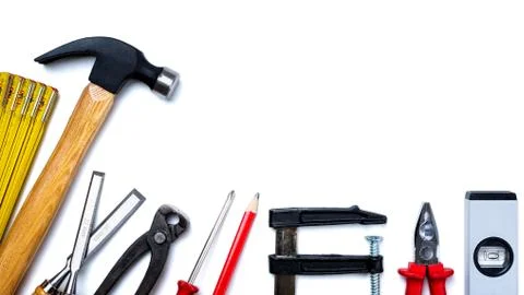 Carpenter's work tools. Carpentry. Foto stock