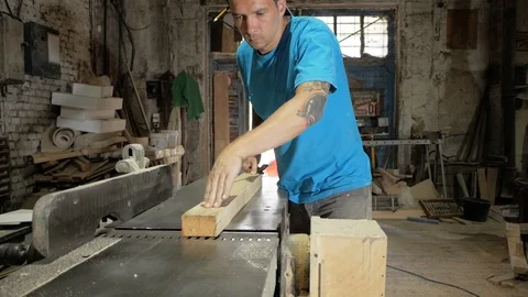 Carpenters workshop Stock Footage 93729464