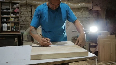 Carpenters workshop Stock Footage 93729477