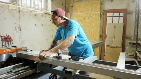 Carpenters workshop Stock Footage 93729570