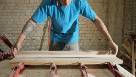 Carpenters workshop Stock Footage 93729596