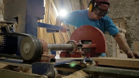 Carpenters workshop Stock Footage 93729611