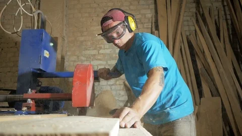 Carpenters workshop Stock Footage 93729612