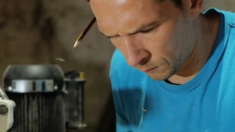 Carpenters workshop Stock Footage 93729653