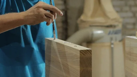 Carpenters workshop Stock Footage 93729655