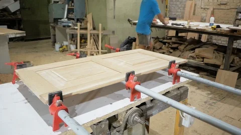 Carpenters workshop Stock Footage 93729799