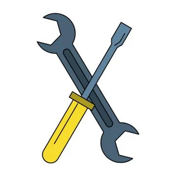 Carpentry and constrution tools cartoon Stock Illustration