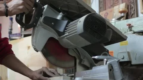 Carpentry (cutting) Stock Footage 12416600