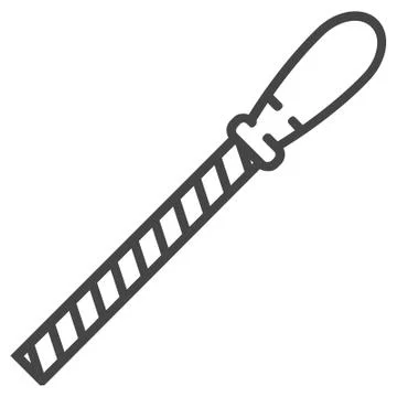 Carpentry file line icon on white background Stock Illustration