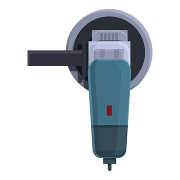 Carpentry grinding machine icon, cartoon style Stock Illustration