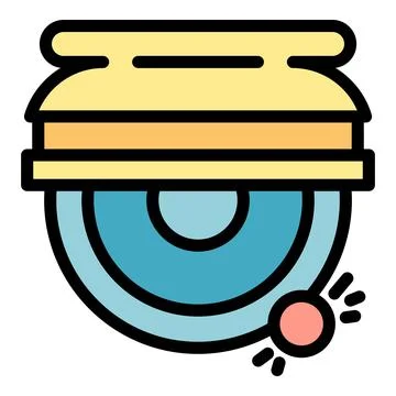 Carpentry grinding machine icon color outline vector Stock Illustration