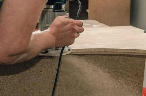 Carpentry hand router Stock Photos