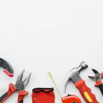 Carpentry instruments white background Resolution and high quality beautiful 写真素材