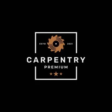 Carpentry logo design inspiration vector template	 Stock Illustration