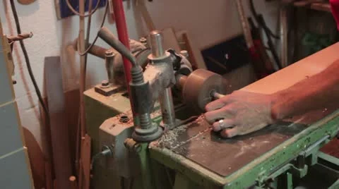 Carpentry (mechanical drill) _4 Stock Footage 12416210