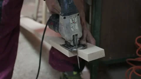Carpentry (saw) _1 Stock Footage 12412581