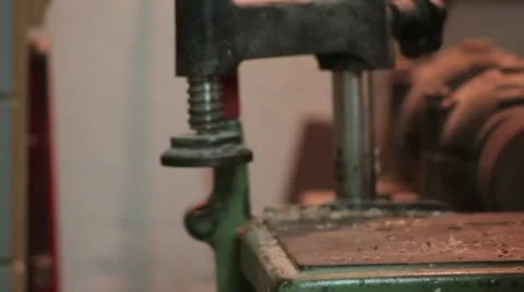 Carpentry (sawdust flying) _2 Stock-Footage 12419364