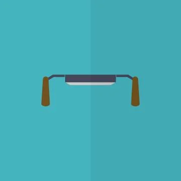 Carpentry scraper flat icon. Spokeshave.  Editable and design suitable vector Stock Illustration
