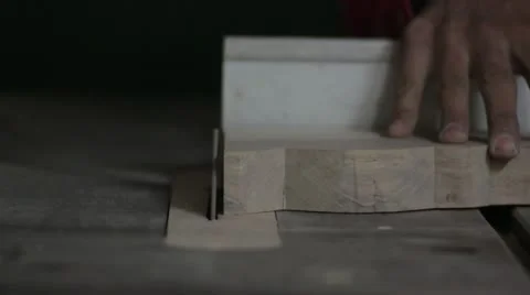 Carpentry (table saw) Stock Footage 12410364
