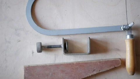 Carpentry tools is on plywood Stock-Footage 151962865