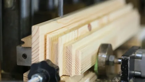 Carpentry, wood drilling Stock Footage 83387522