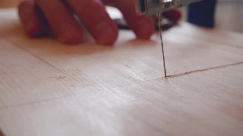 Carpentry work. DIY wood working process. Different camera position.  Carpenter Stock Footage 171856583