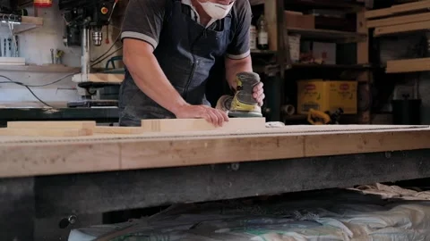 Carpentry workshop Stock Footage 149257916