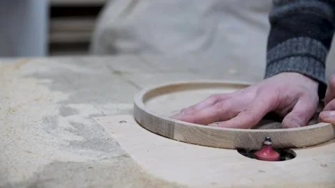 Carpentry workshop, master craftsman working Stock Footage 279151539