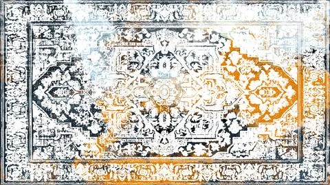Carpet and Fabric print design with grunge and distressed texture repeat pattern Illustrazione stock