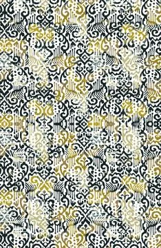 Carpet and Fabric print design with grunge and distressed texture repeat pattern Illustrazione stock