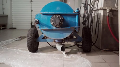 Carpet in automatic washing machine and pouring water. Laundry service Stock Footage 268809389