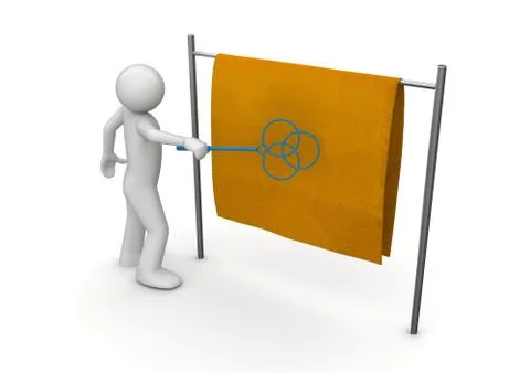 Carpet-beater - workers collection 스톡 일러스트