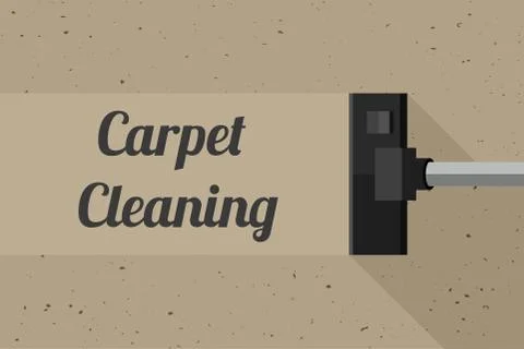 Carpet cleaning banner Stock Illustration
