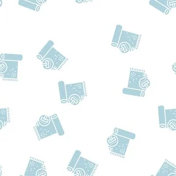 Carpet cleaning glyph seamless pattern Stock Illustration