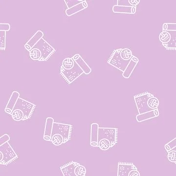 Carpet cleaning line seamless pattern Stock Illustration