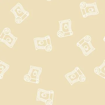 Carpet cleaning line seamless pattern Illustrazione stock