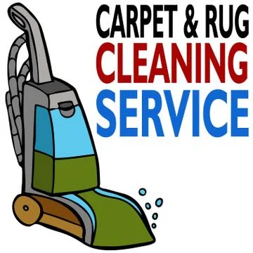 Carpet cleaning service Stock Illustration