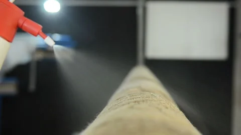 Carpet cleaning with a spray 動画素材 98993693