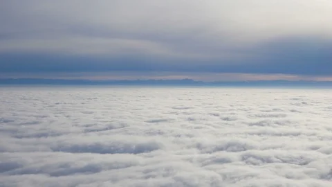 Carpet of clouds at high altitude Stock-Footage 98330172