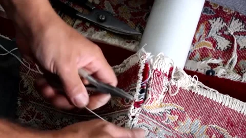 Carpet embossing 1 (1 Shot) Stock Footage 147862991