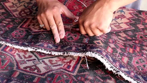 Carpet embossing 3 (1 Shot) Stock Footage 147863649