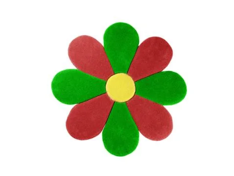 Carpet in the form of a flower Stock Photos