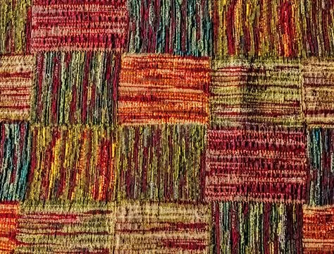 Carpet handmade border frame pattern Stock Photos